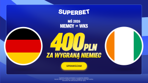 Superbet: Bonus 400 PLN za wygraną Niemiec w meczu z Wybrzeżem Kości Słoniowej (17–20.06.2026)