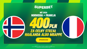 Superbet: Bonus 400 PLN za celny strzał Erlinga Haalanda albo Kyliana Mbappe (24-26.06.2026)