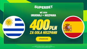 Superbet: Bonus 400 PLN za gola Hiszpanii w meczu z Urugwajem (24-27.06.2026)