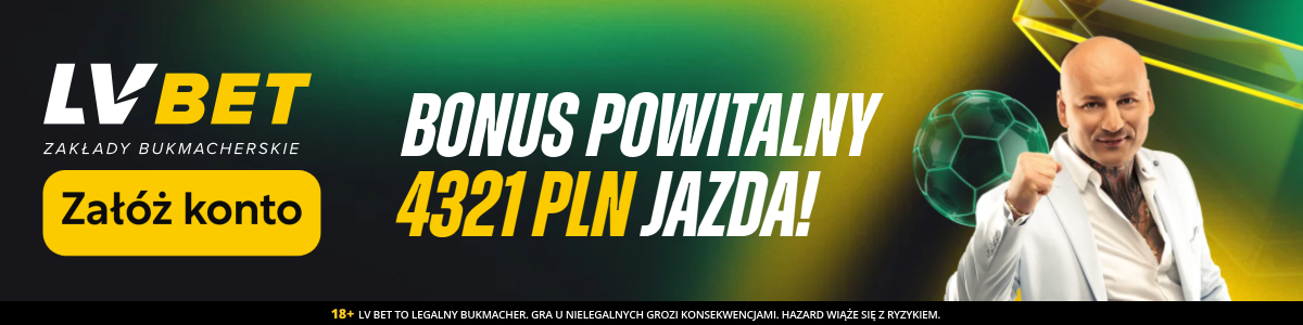 LV BET: pakiet powitalny do 4321 zł i 25 zł za kod bez depozytu